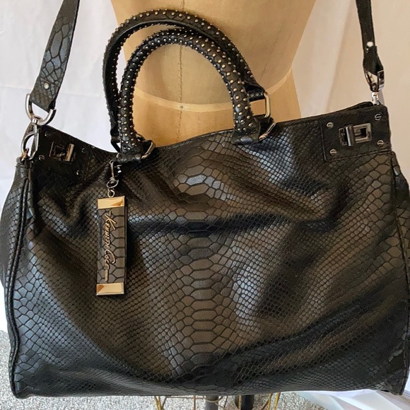 Kenneth Cole Handbags - Y2K Black Snake Tote XL
